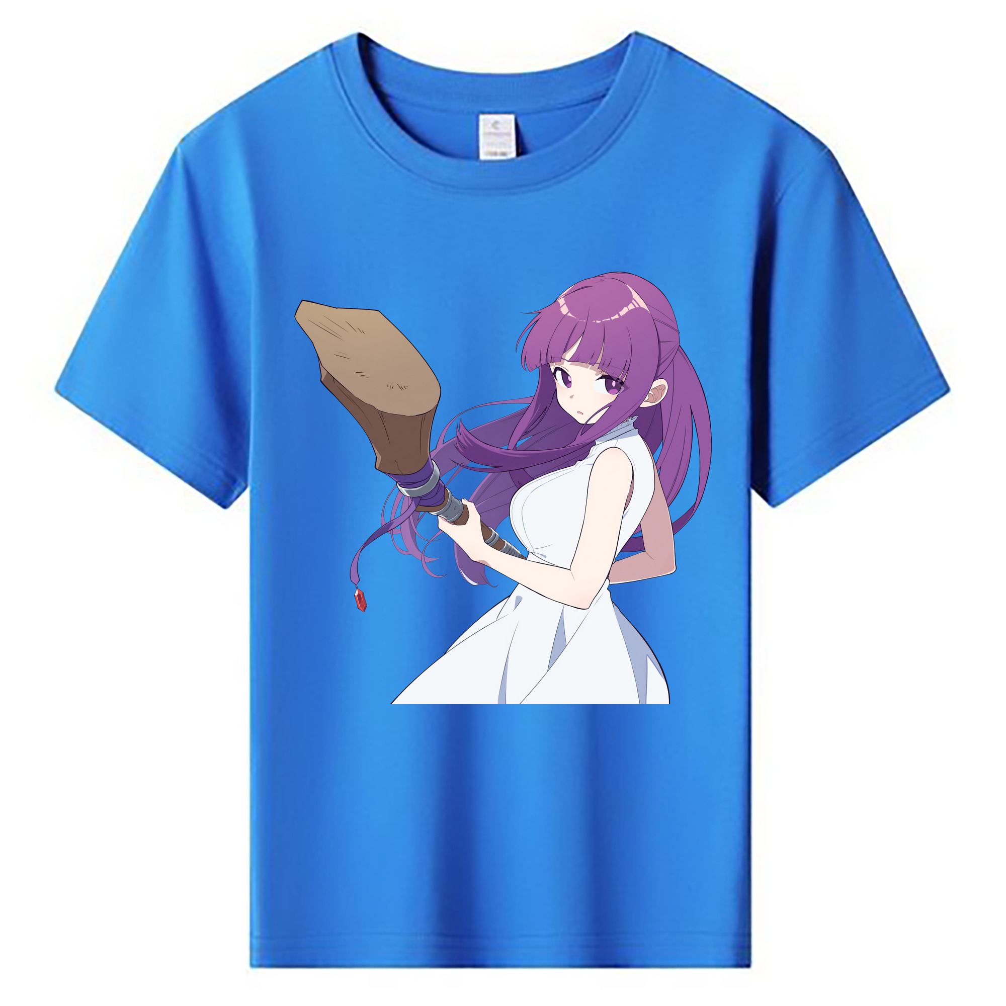 （画像用） 葬送のフリーレン Frieren 綿100％キッズTシャツ（フロントプリント）